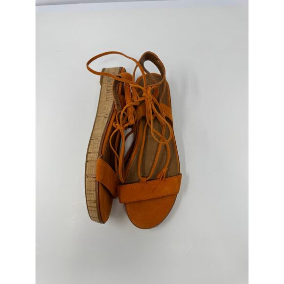 Frye | Shoes | Frye Carson Shortie Cognac Ankle Boots Worn  Frye Carson Ankle Tie Sandals in Burnt Orange Cognac Suede Size 8.5